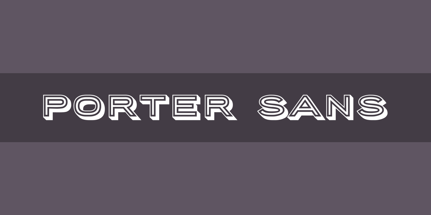 Przykład czcionki Porter Sans